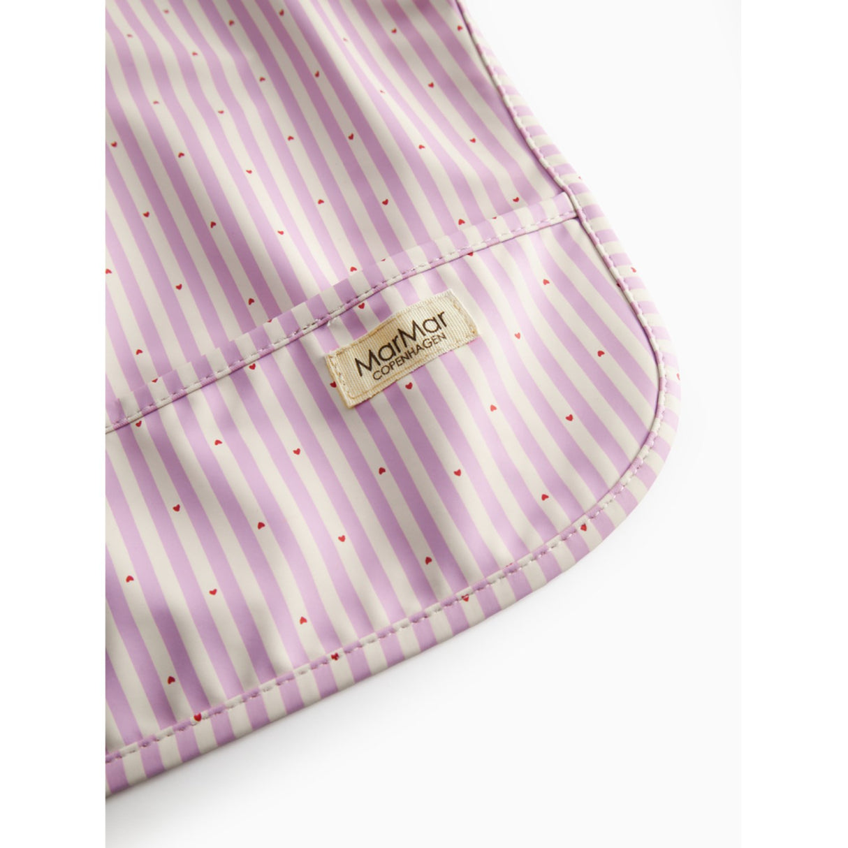 MarMar PU Pink Stripe Apron LS