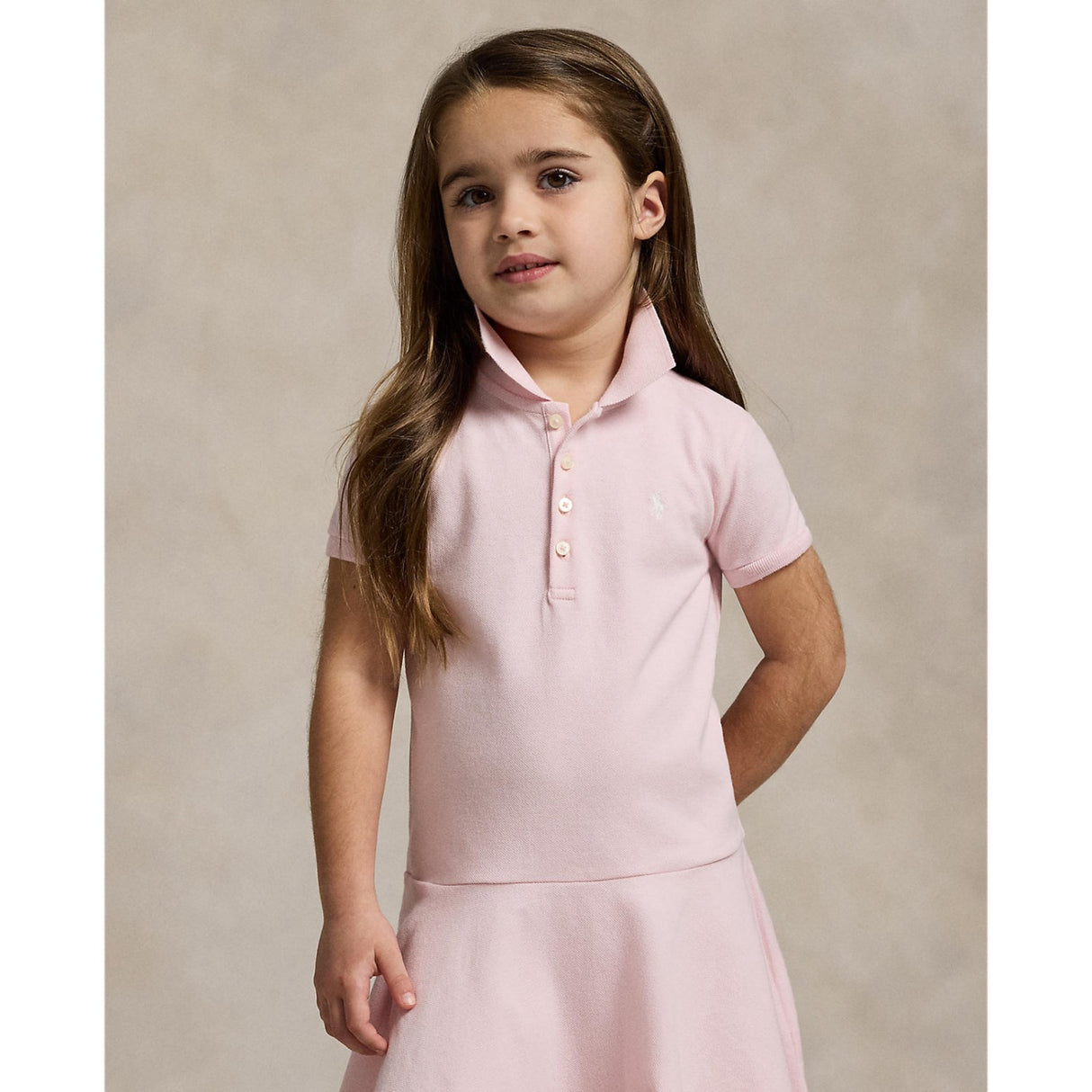 Polo Ralph Lauren Hint Of Pink W/ White Day Dress