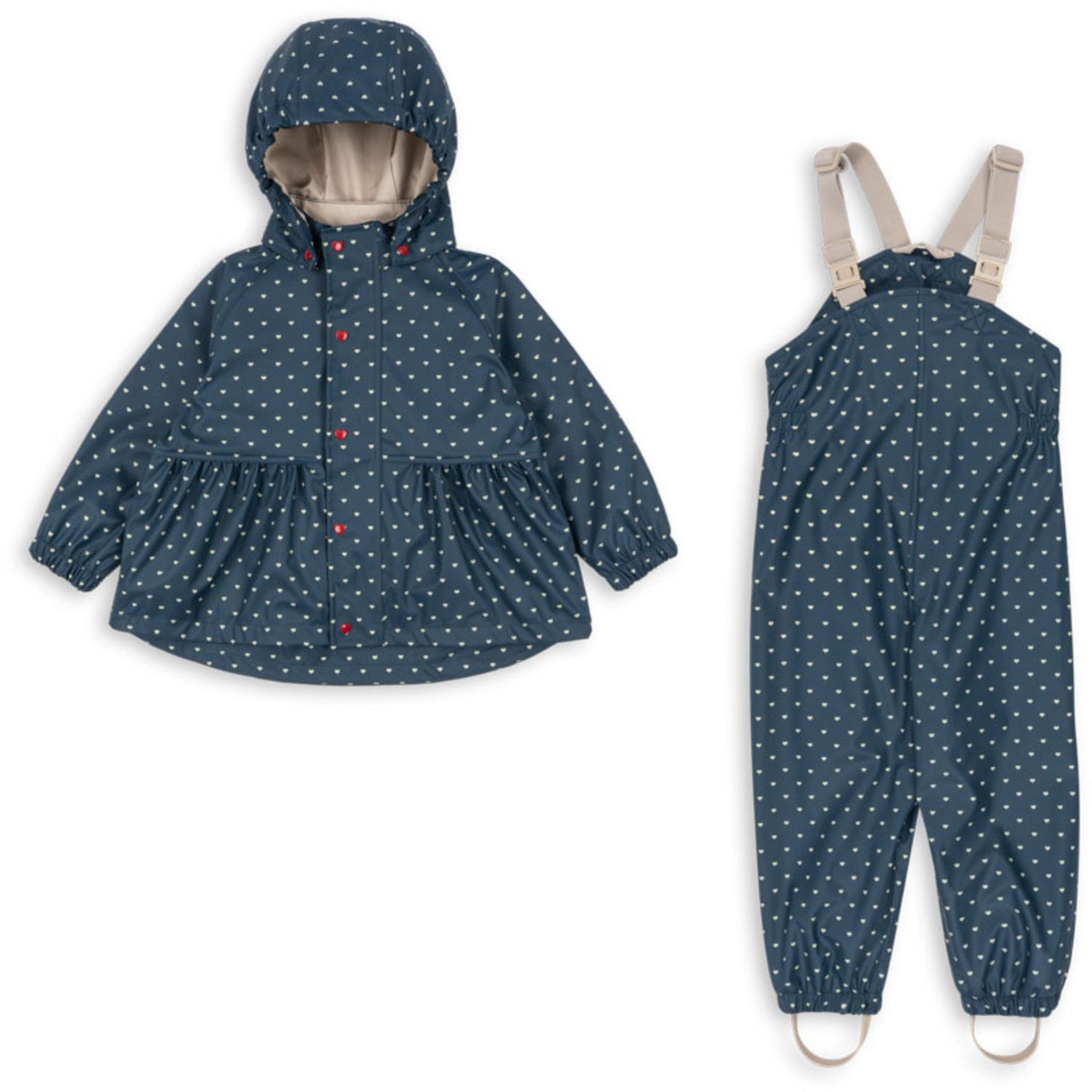 Konges Sløjd Heart Blues Rainy Palme Set Girl