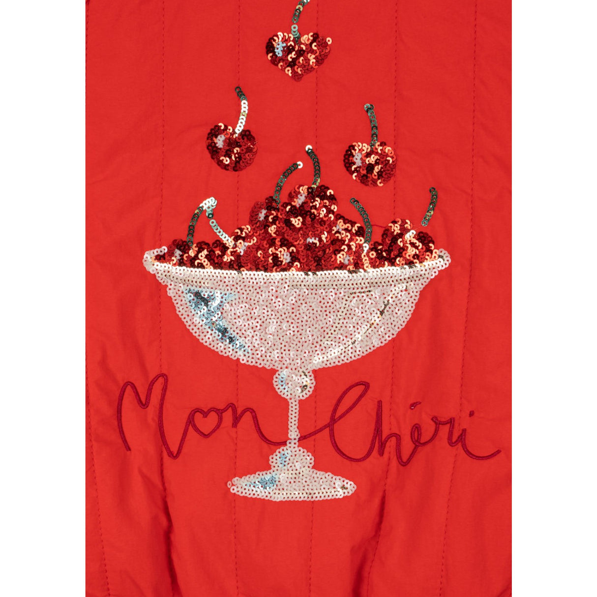 Konges Sløjd Fiery Red Juno Sequin Bomber Jacket