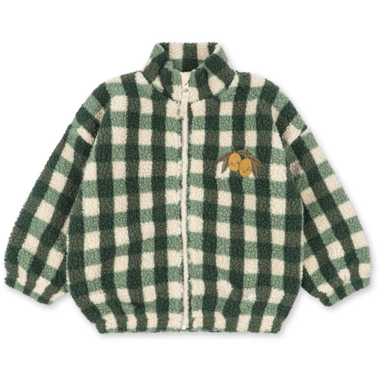 Konges Sløjd Green Check Jody Teddy Jacket Grs