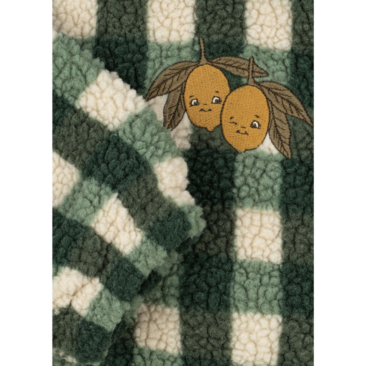 Konges Sløjd Green Check Jody Teddy Jacket Grs