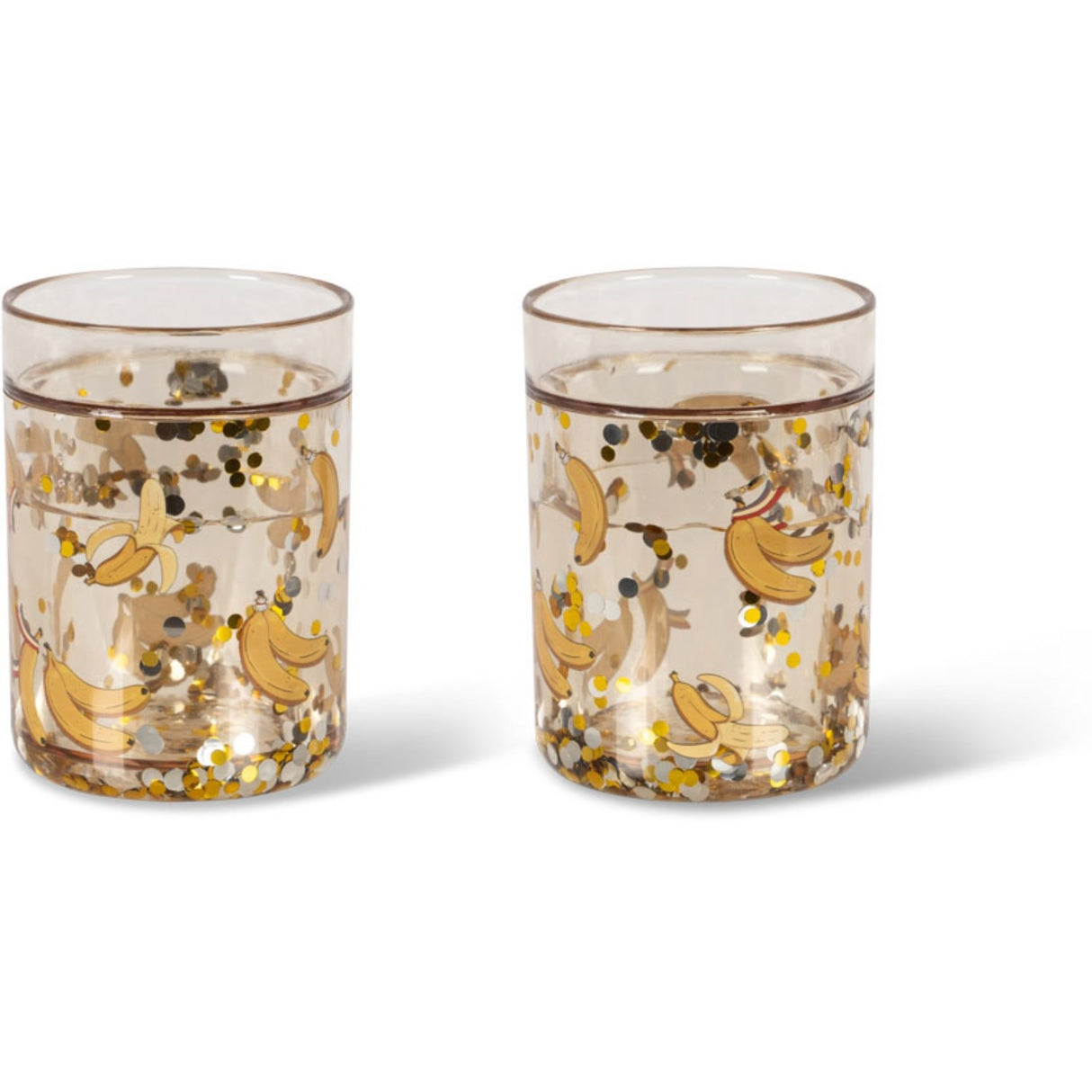 Konges Sløjd Let'S Go Bananas 2 Pack Glitter Cups