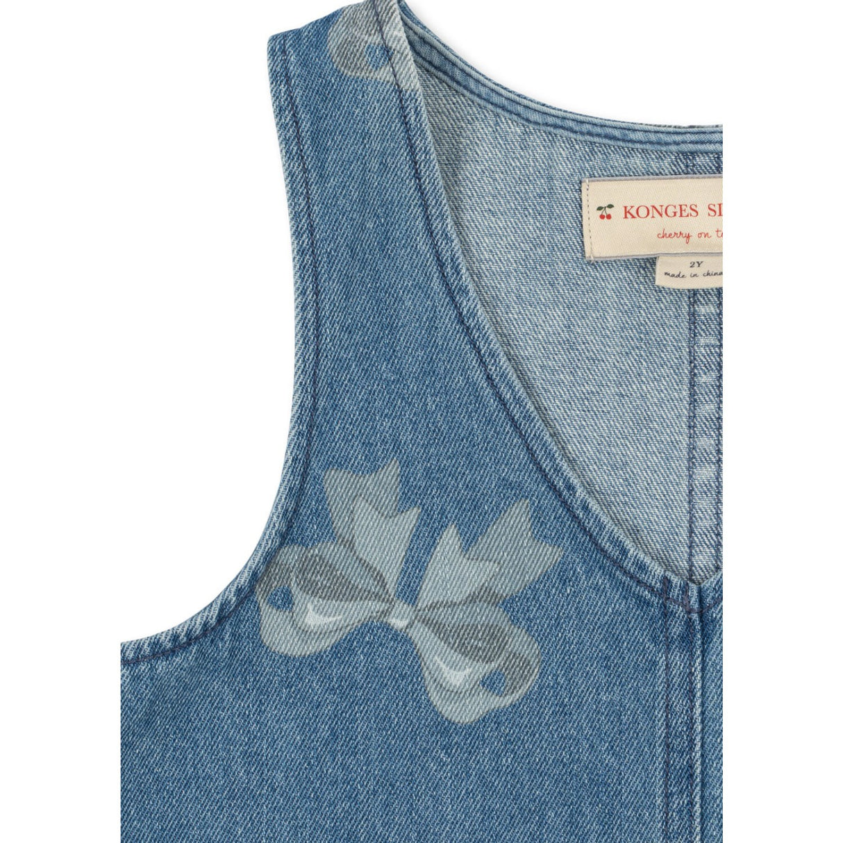 Konges Sløjd x Luksusbaby Bella Bow Blu Magot Frill Dress Gots