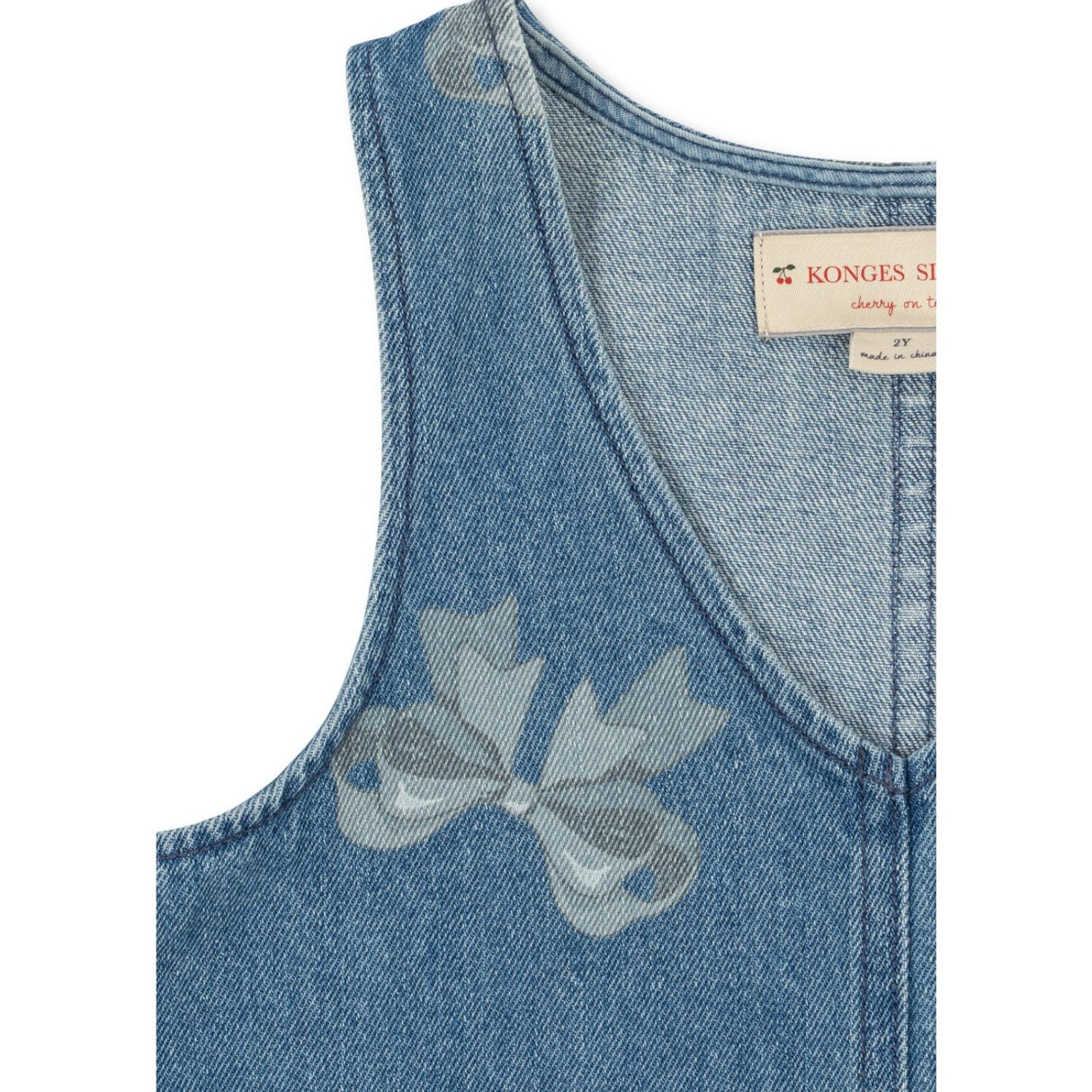Konges Sløjd x Luksusbaby Bella Bow Blu Magot Frill Dress Gots