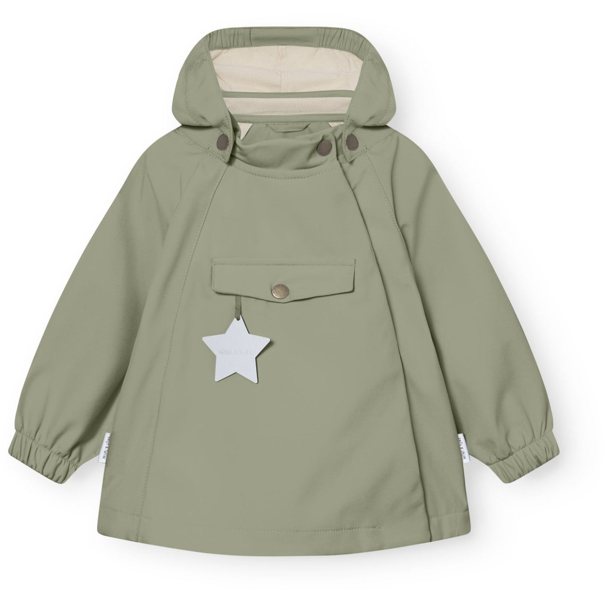 Mini A ture Tea Green Matwai Softshell Jacket. Grs