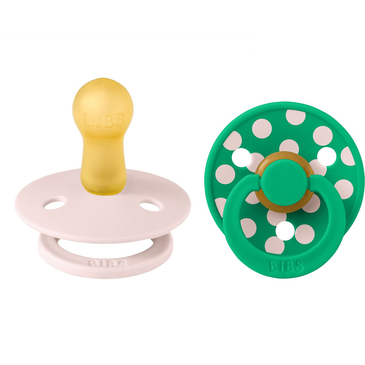 Bibs Petal/Cactus Pacifier Studio Colour 2-Pack Polka Latex