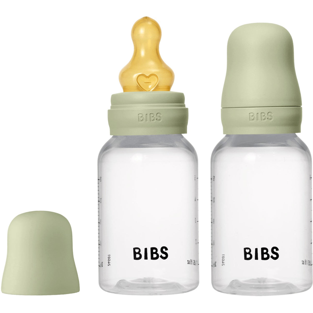 Bibs Sage Baby Bottle Round Latex 2-Pack 150 Ml Slow Flow