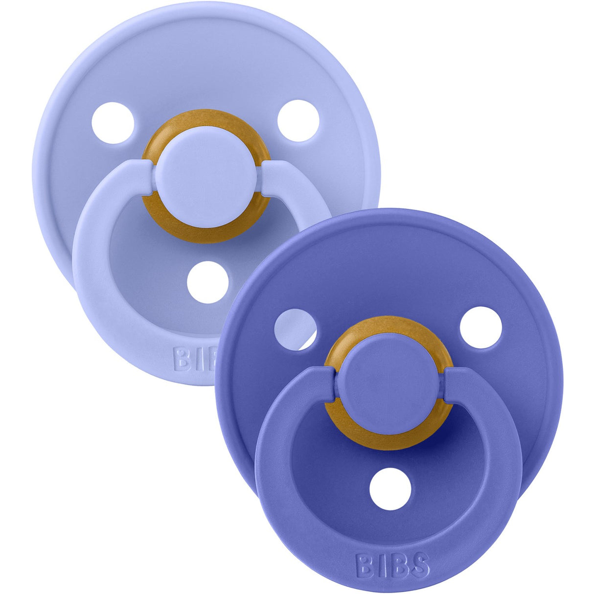 Bibs Hush/Grape Pacifier Colour 2-Pack Latex