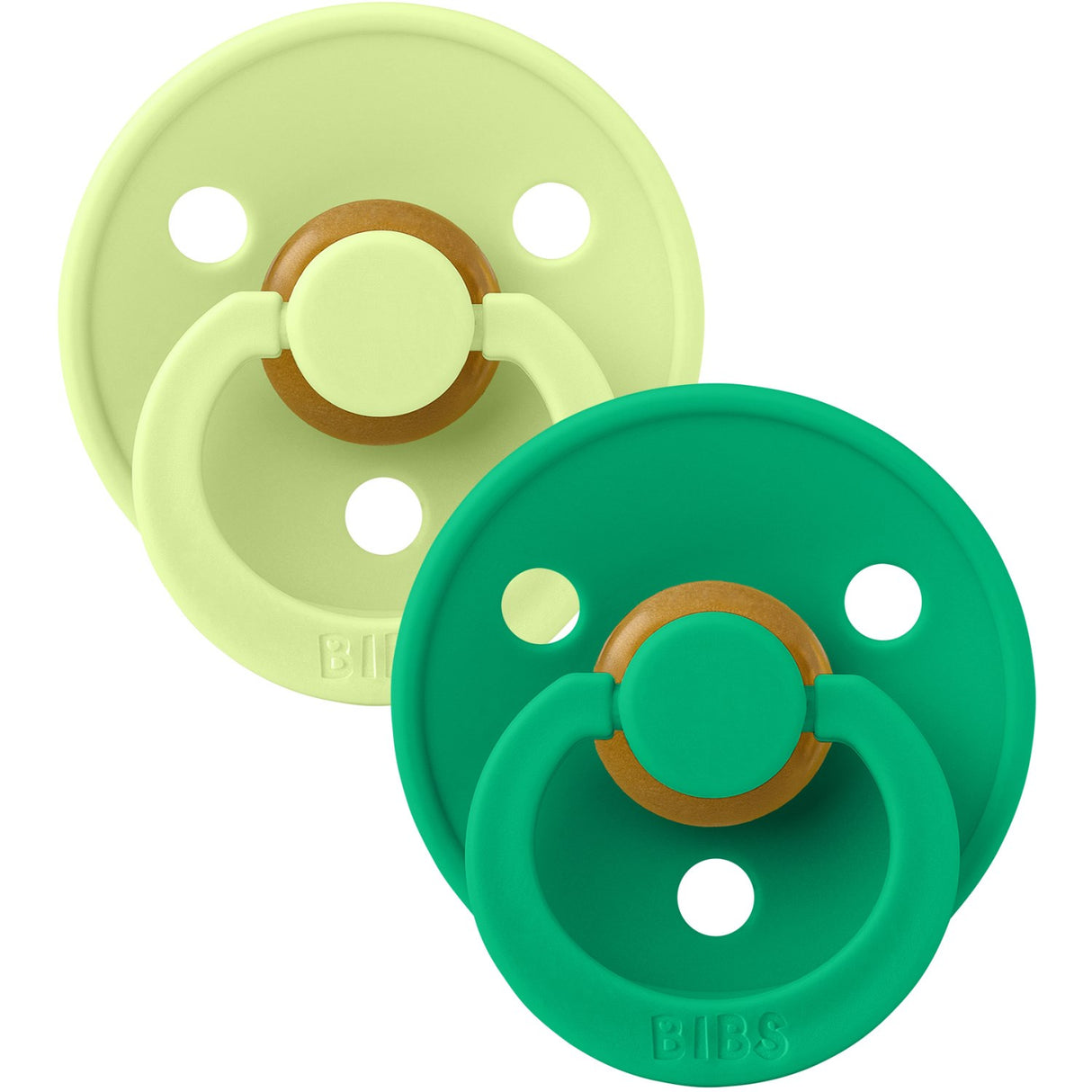Bibs Matcha/Cactus Pacifier Colour 2-Pack Anatomical Latex