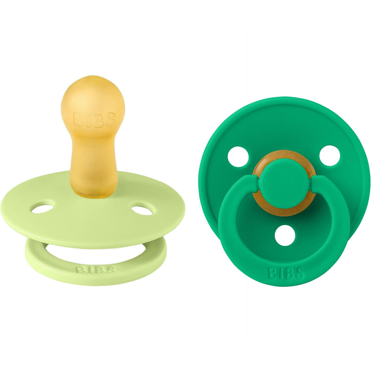 Bibs Matcha/Cactus Pacifier Colour 2-Pack Latex