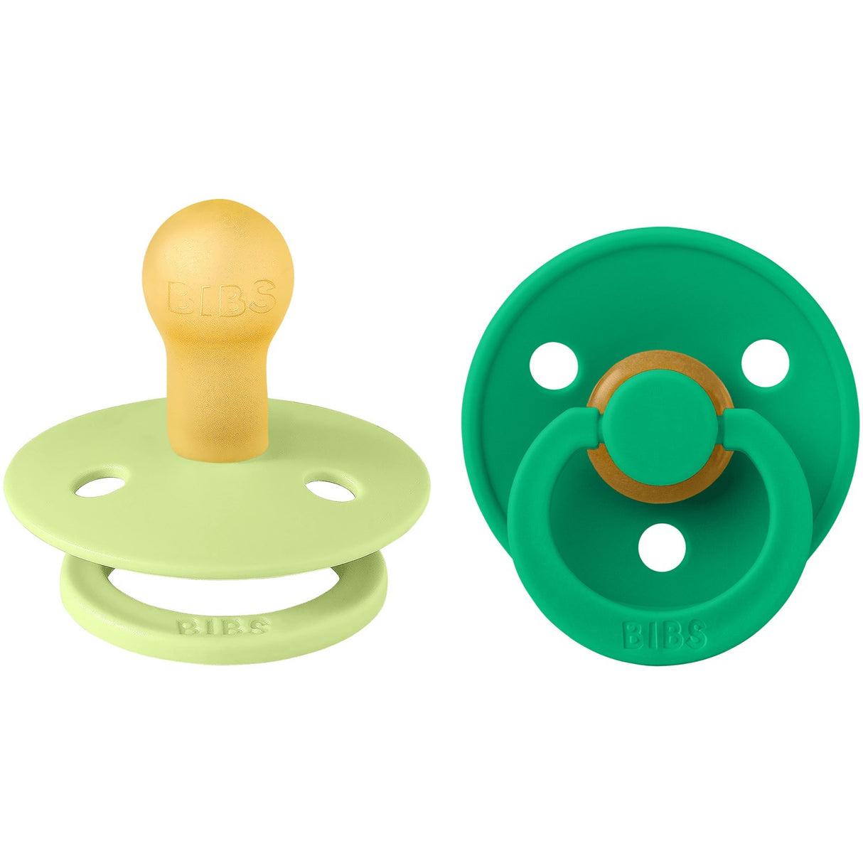Bibs Matcha/Cactus Pacifier Colour 2-Pack Latex