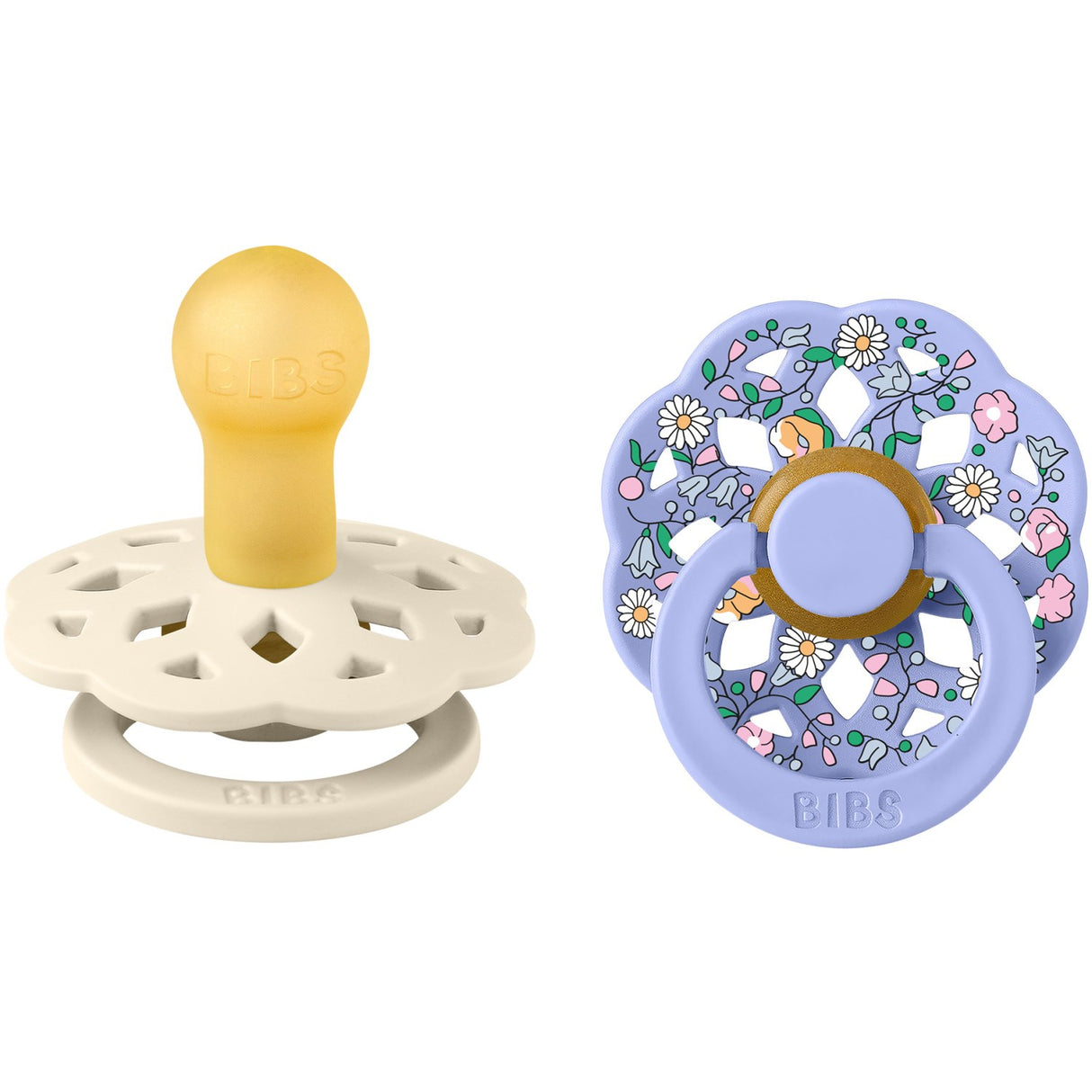 Bibs X Liberty Ivory Mix Pacifier Boheme 2-Pack Chloe Meadow Latex
