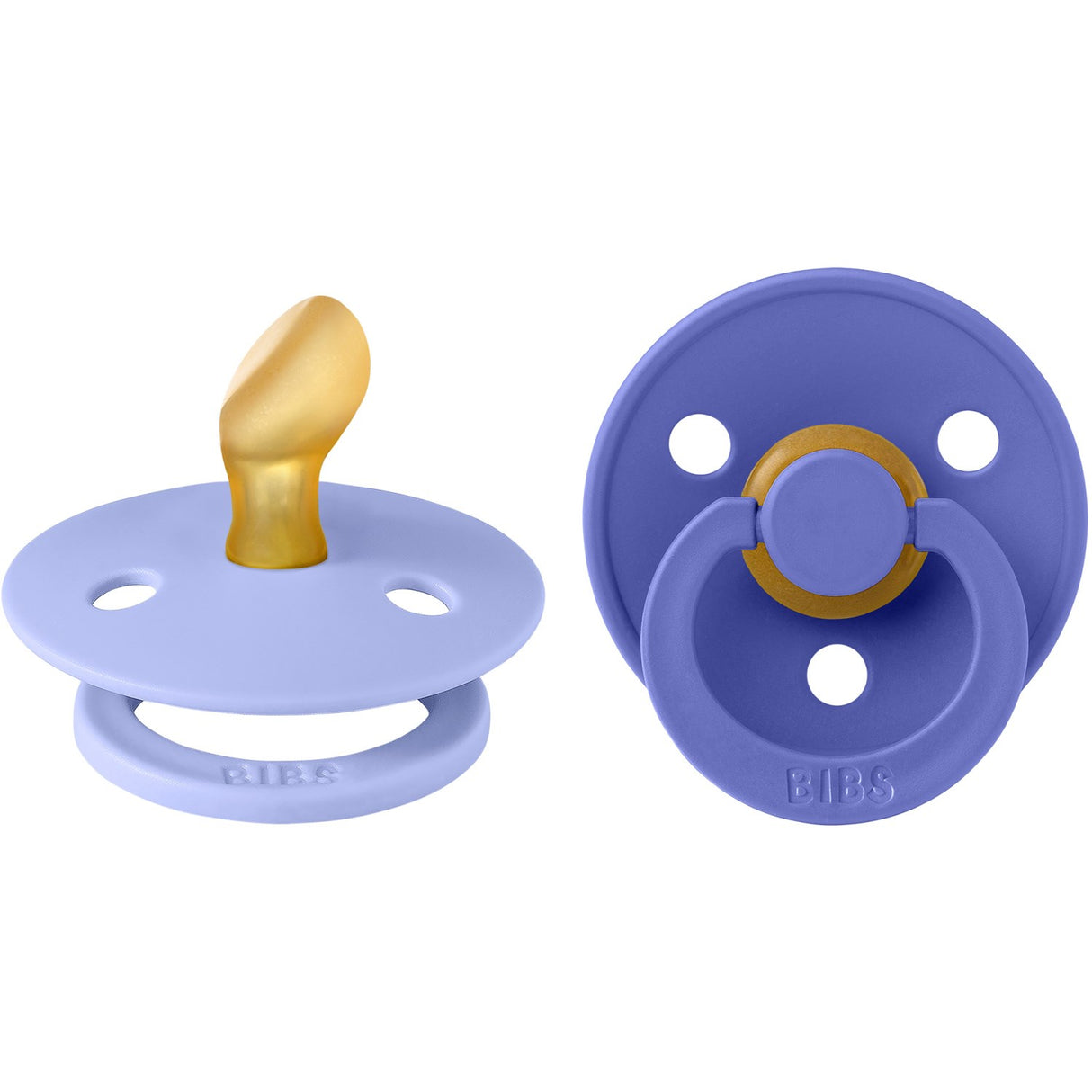Bibs Hush/Grape Pacifier Colour 2-Pack Anatomical Latex