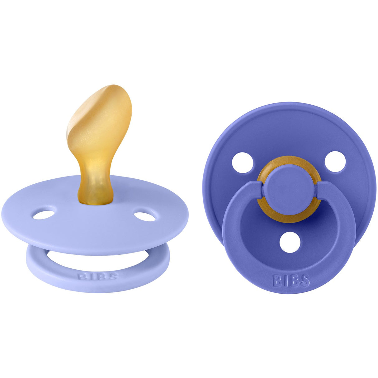Bibs Hush/Grape Pacifier Colour 2-Pack Anatomical Latex
