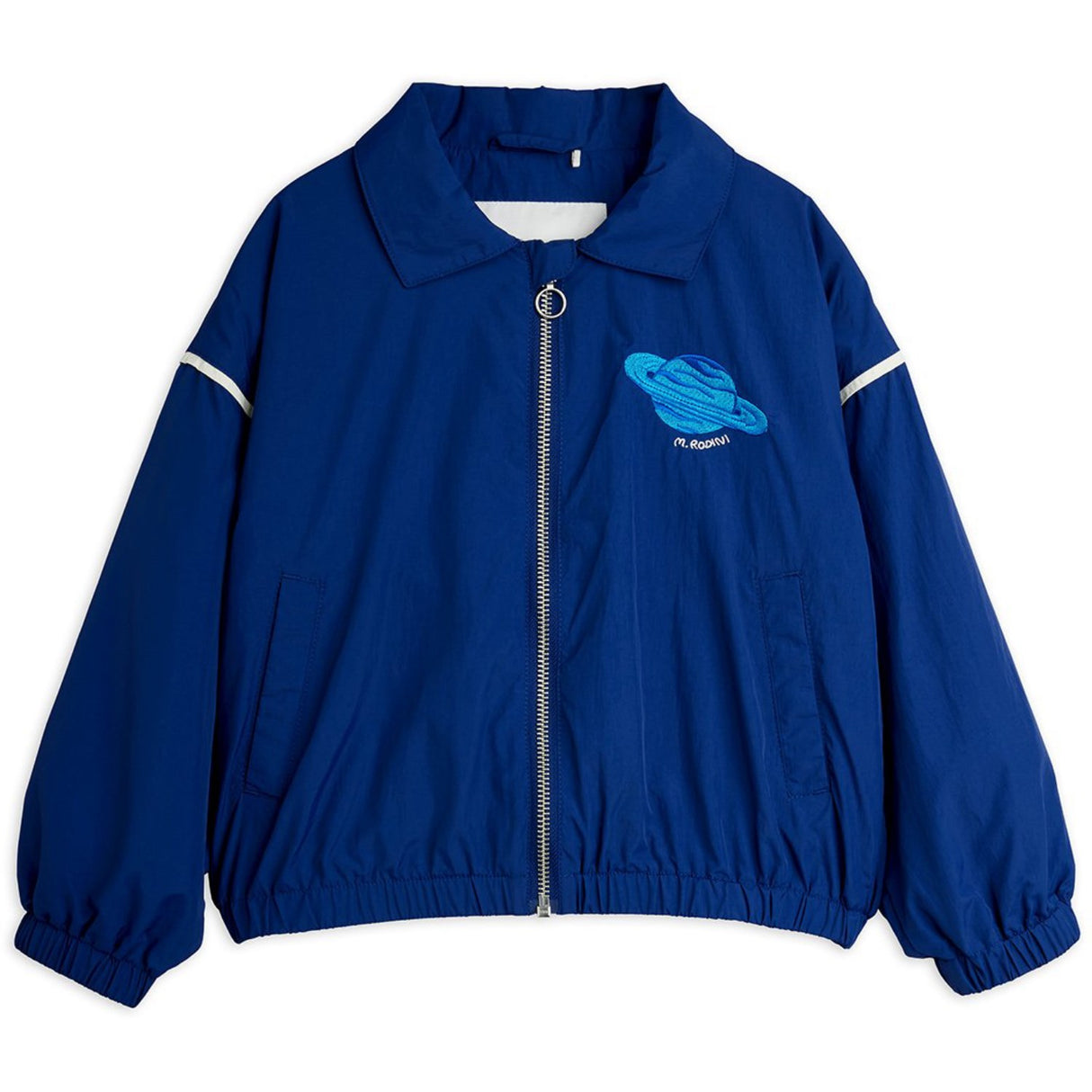 Mini Rodini Blue Planet Emb Nylon Jacket