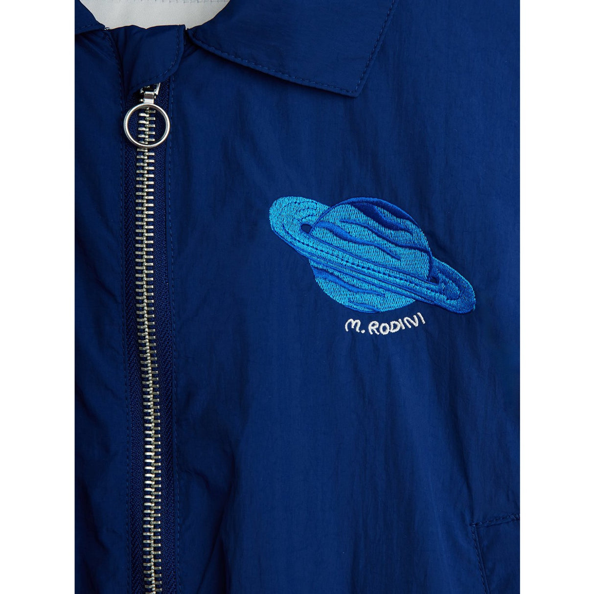 Mini Rodini Blue Planet Emb Nylon Jacket
