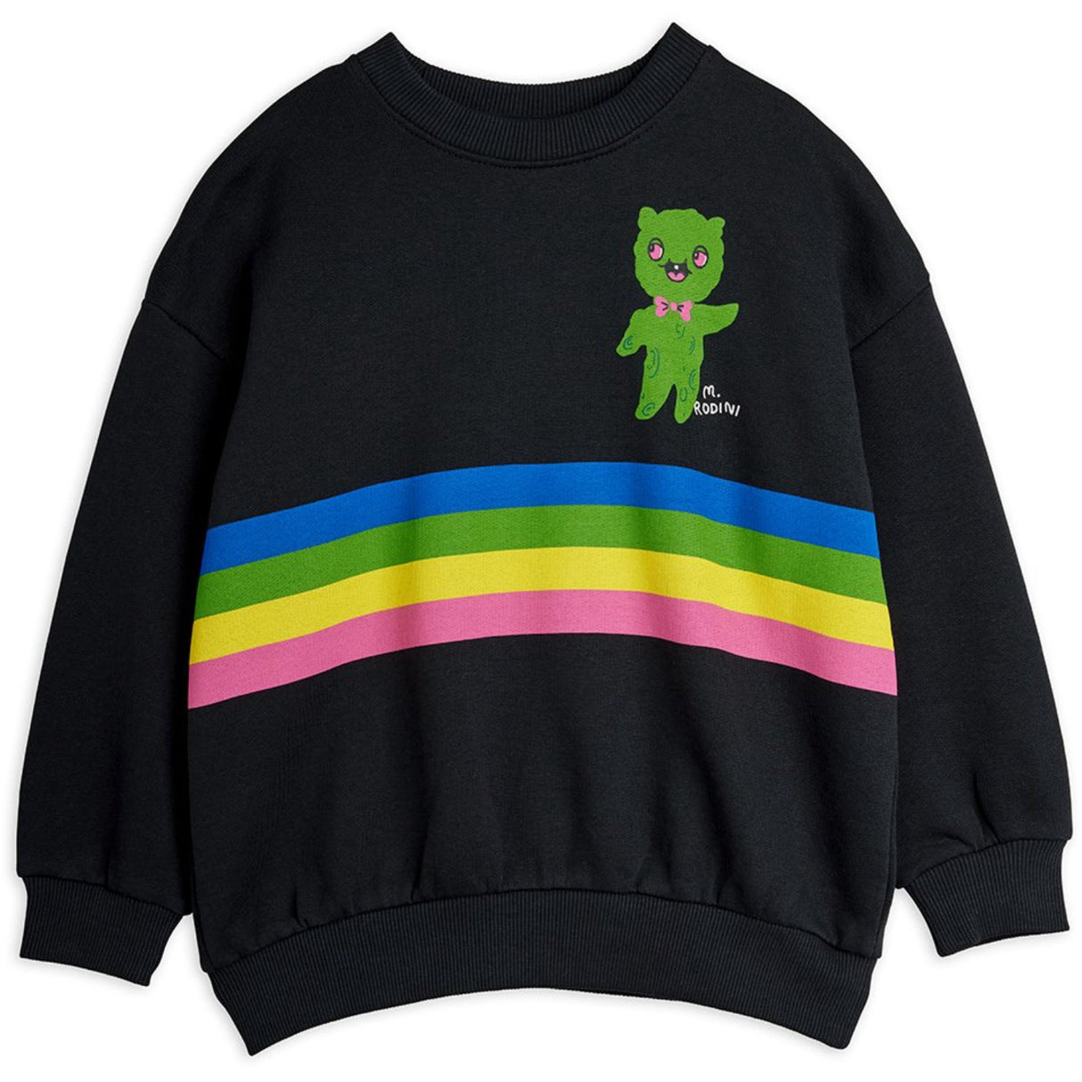 Mini Rodini Black Alien Stripe Sp Sweatshirt