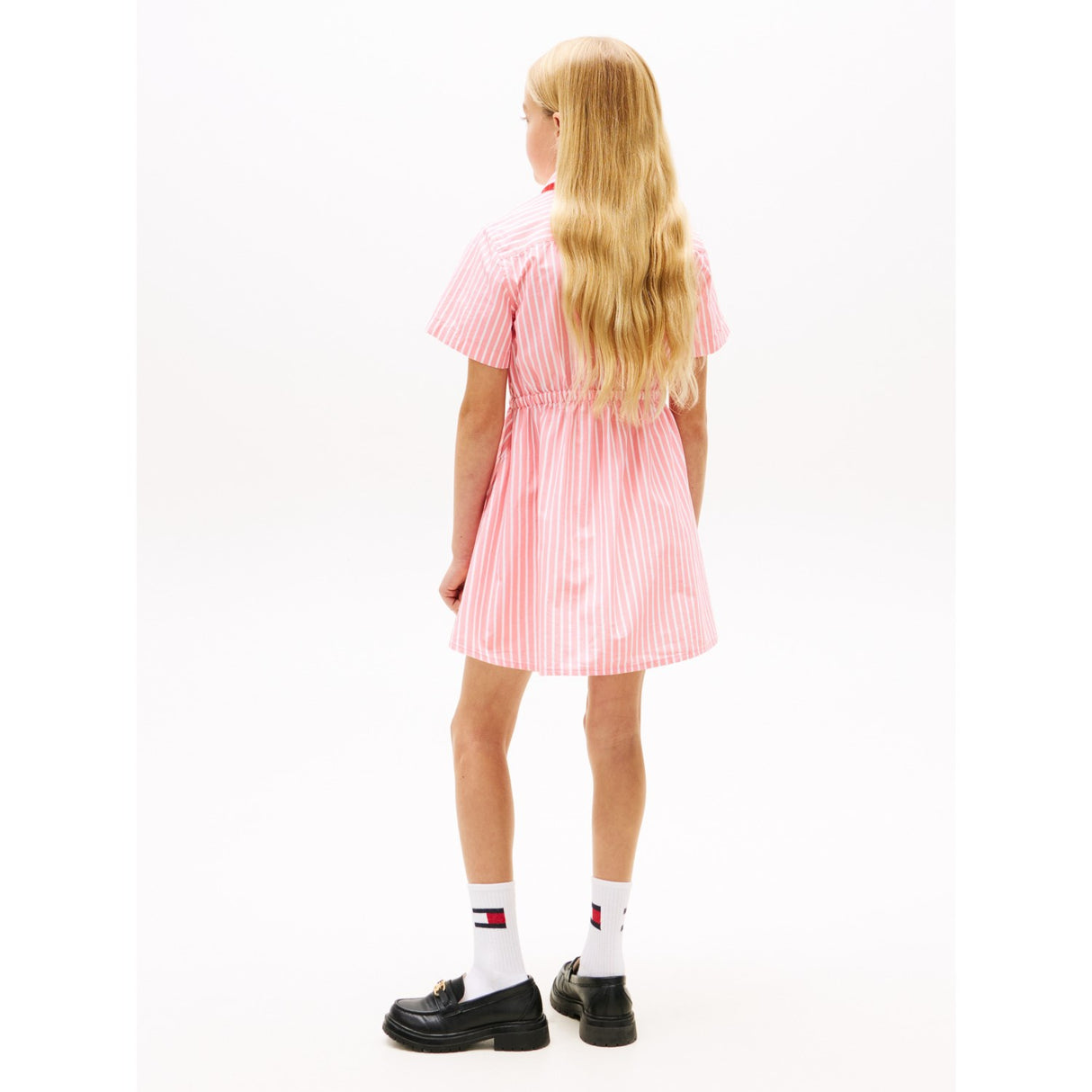 Tommy Hilfiger Tropical Blush Stripes Poplin Stripes Shirt Dress