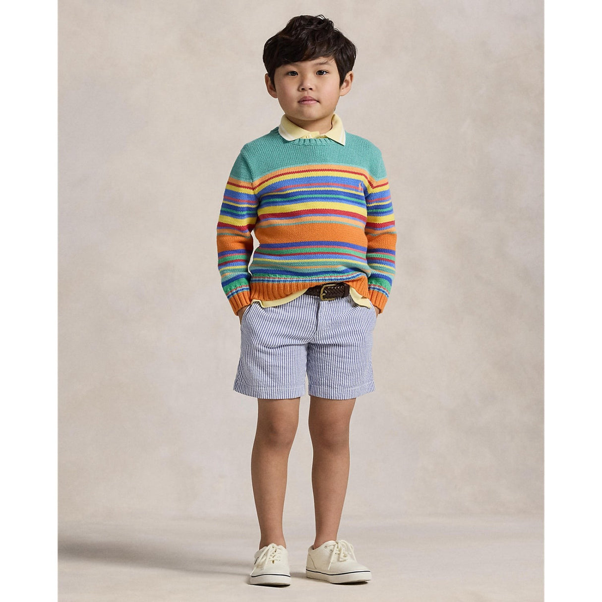 Polo Ralph Lauren Blue Seersucker Preppy Shorts