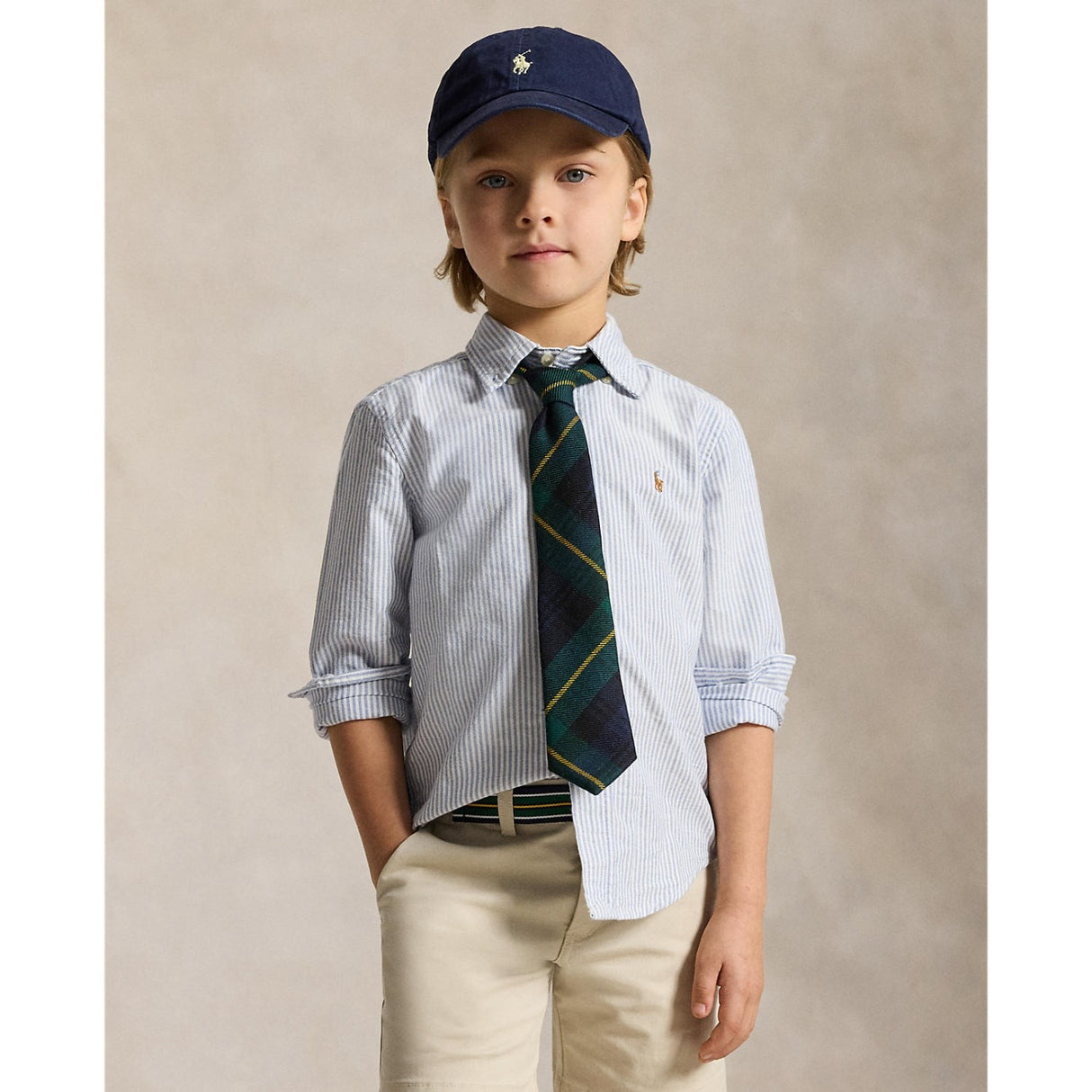 Polo Ralph Lauren Lt Blue Stripe Sport Shirt
