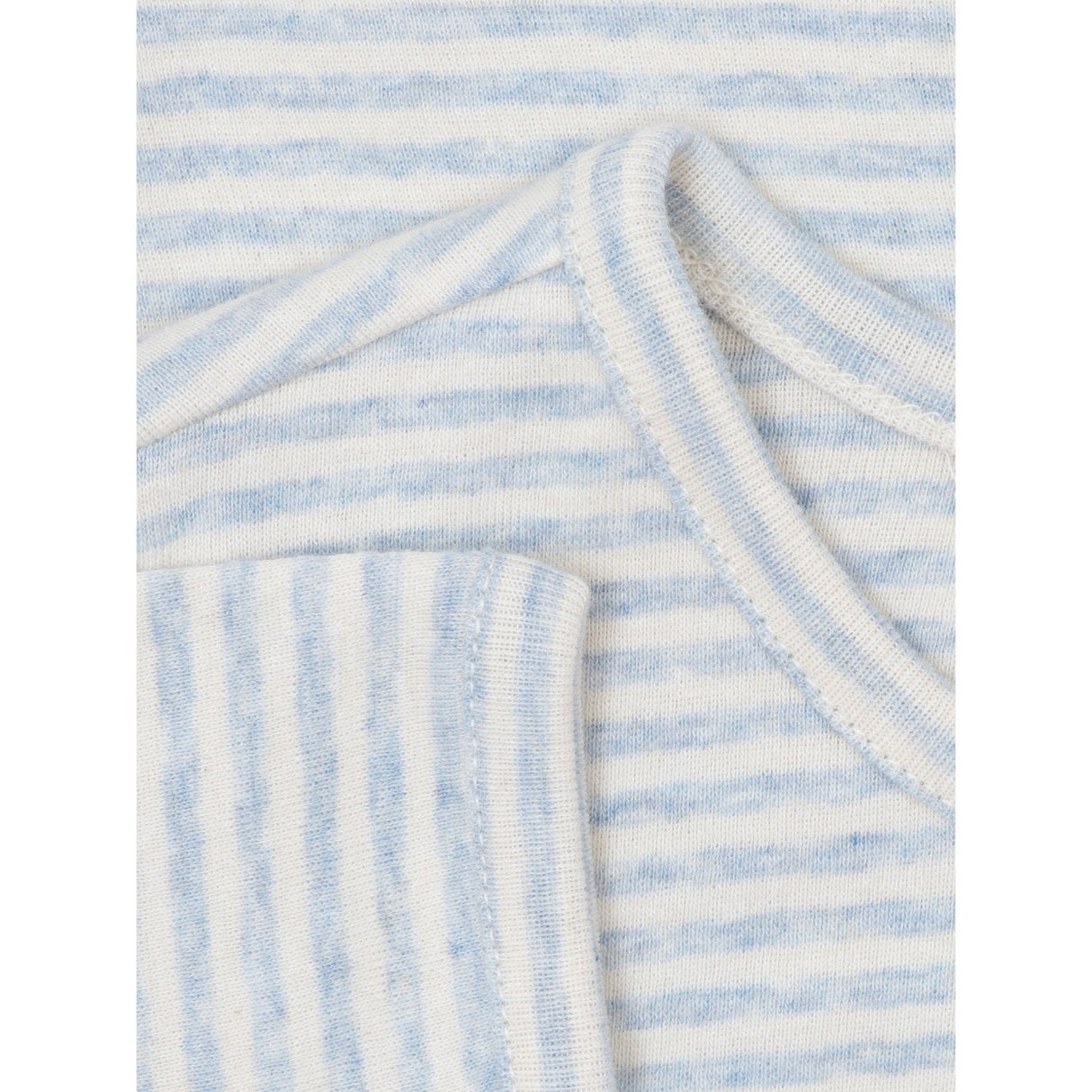 Serendipity Mist/Offwhite Slim Blouse Stripe
