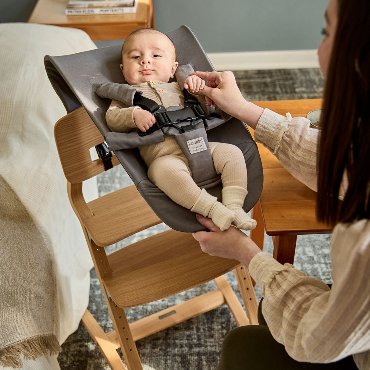 Leander Cool Grey Babyindsats Til Leander Højstol