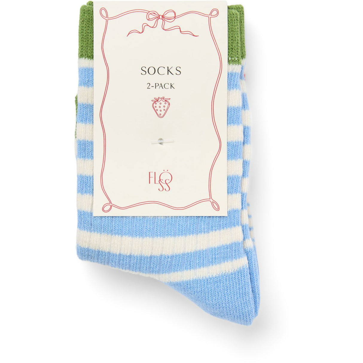 Flöss Blue Stripe Mix 2-pack Vilde Socks 2-pack