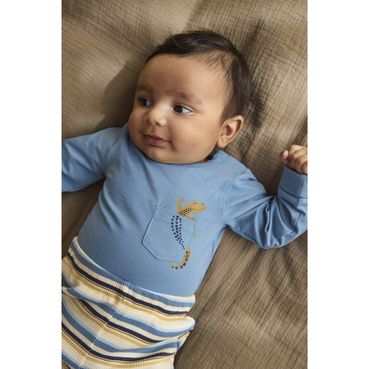 Minymo Lily Pad Pants Y/D Rib