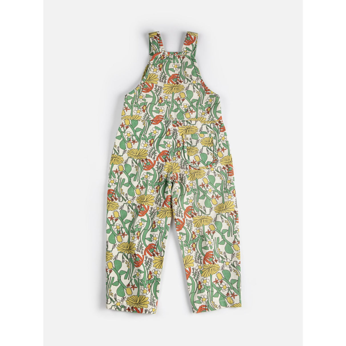 Bobo Choses Offwhite Color Herbalist All Over Woven Dungaree