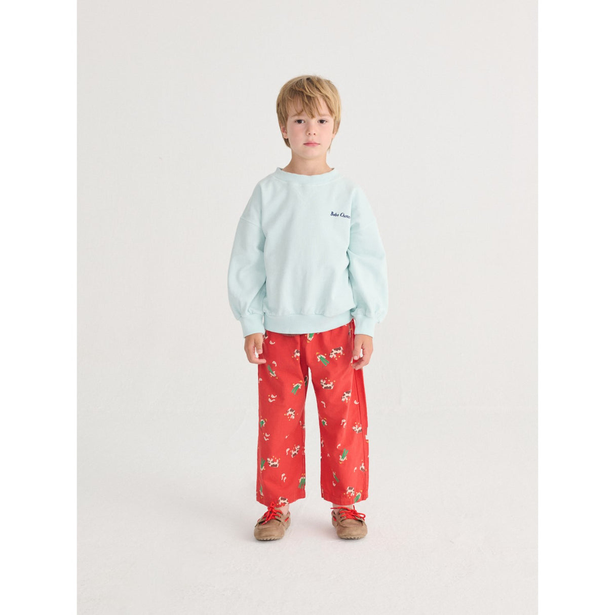 Bobo Choses Light Blue Mr Pickles Sweatshirt