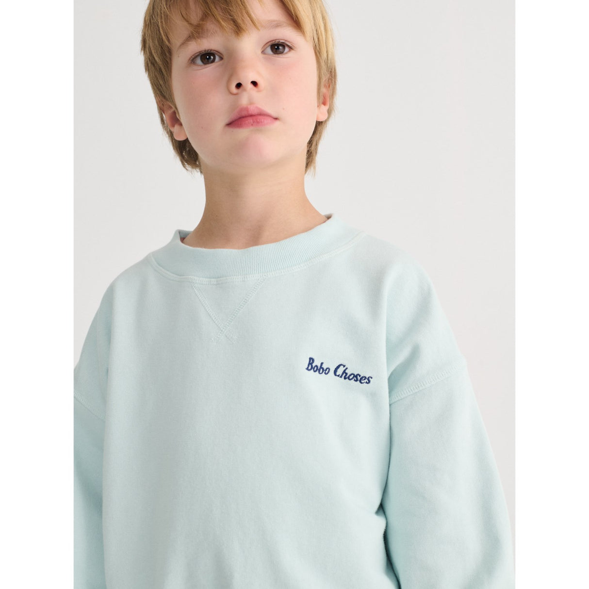 Bobo Choses Light Blue Mr Pickles Sweatshirt