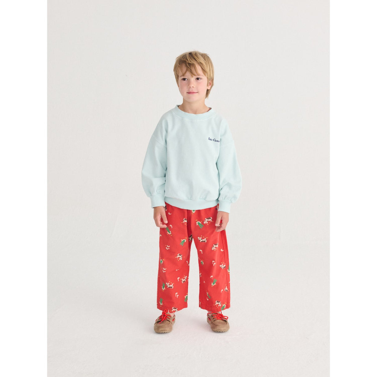 Bobo Choses Light Blue Mr Pickles Sweatshirt