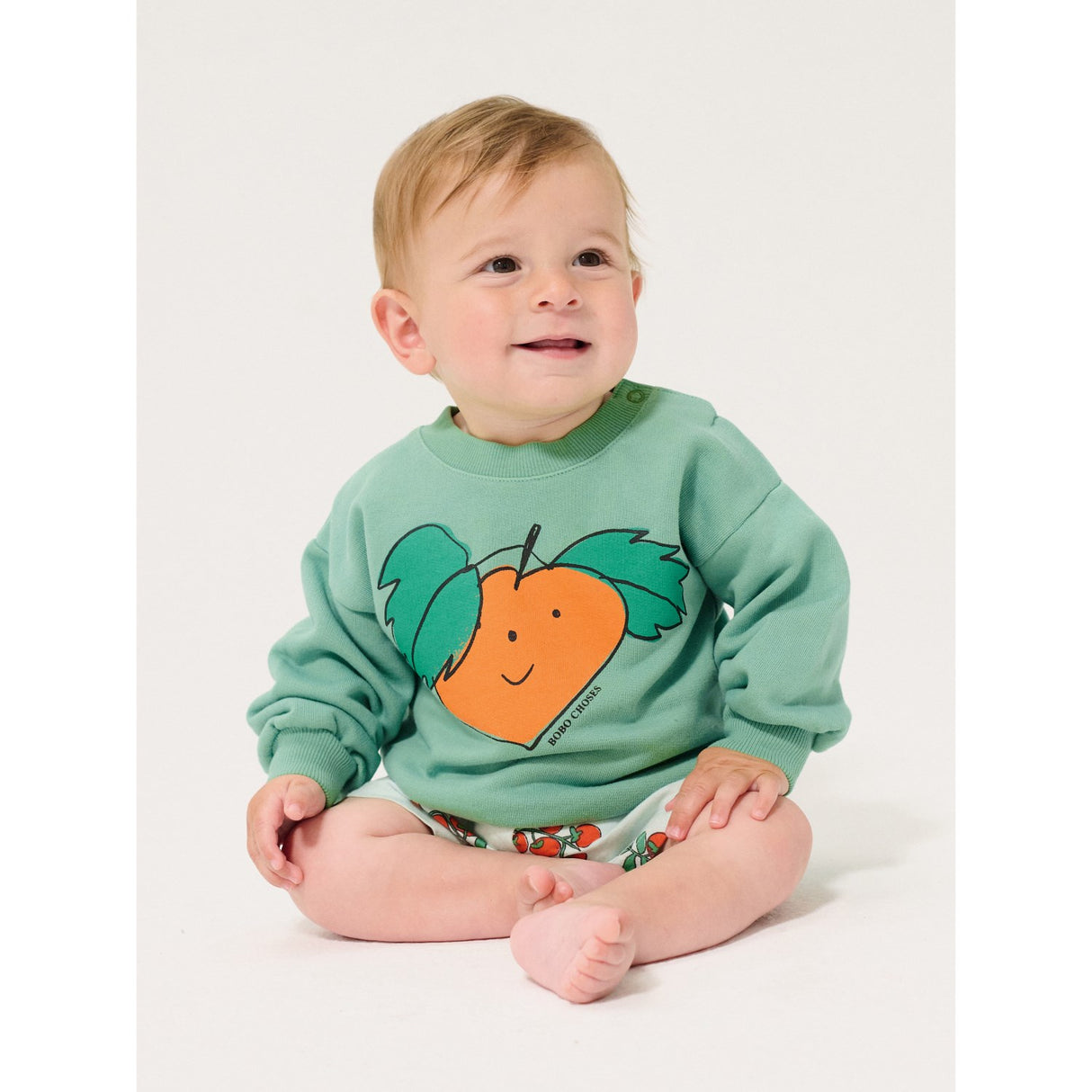 Bobo Choses Green Tangerine Sweatshirt