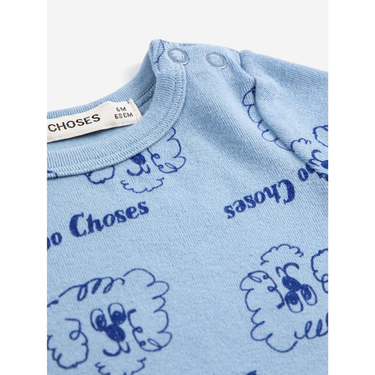 Bobo Choses Light Blue Pickles The Dog All Over Body