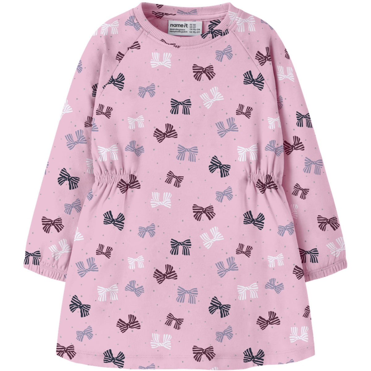 Name It Cherry Blossom Nmfolini Ls Swe Dress Bru Pb