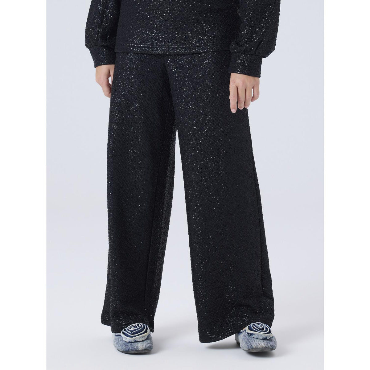 Name It Black Nkfrisine Wide Pants Pb