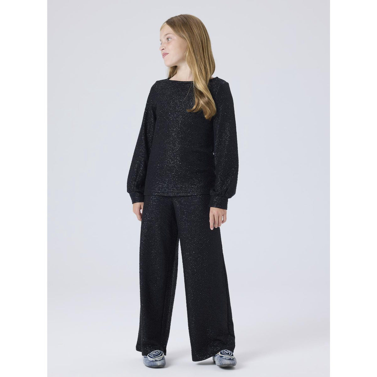 Name It Black Nkfrisine Wide Pants Pb