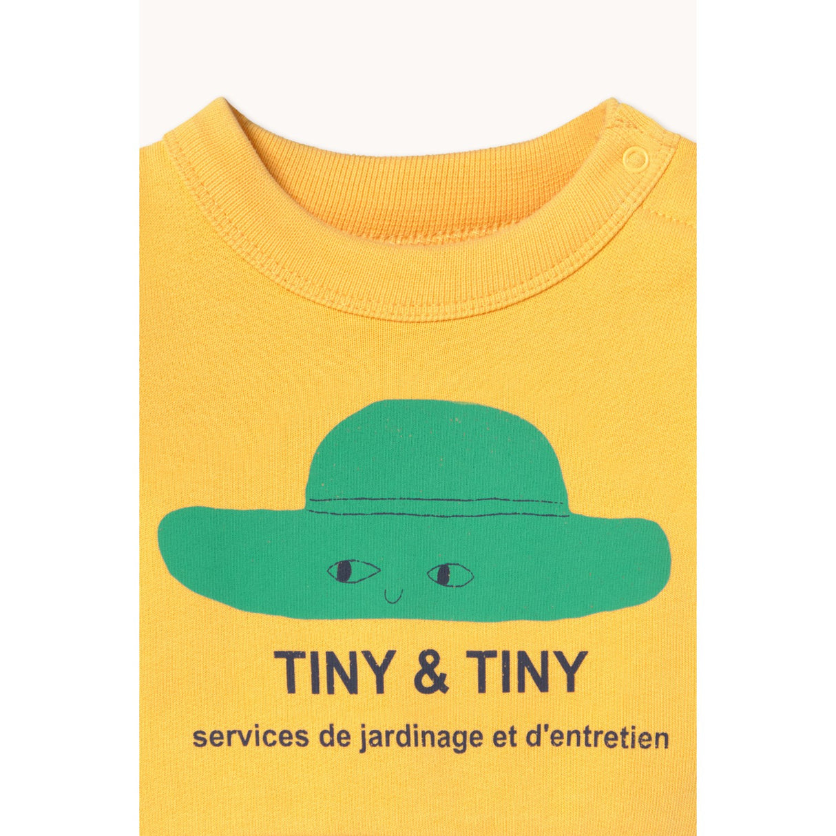 TinyCottons Soft Yellow Tiny Hat Baby Sweatshirt