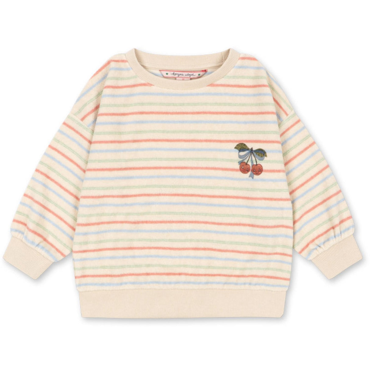 Konges Sløjd Confetti Stripe Itty Rib Sweat Shirt Gots