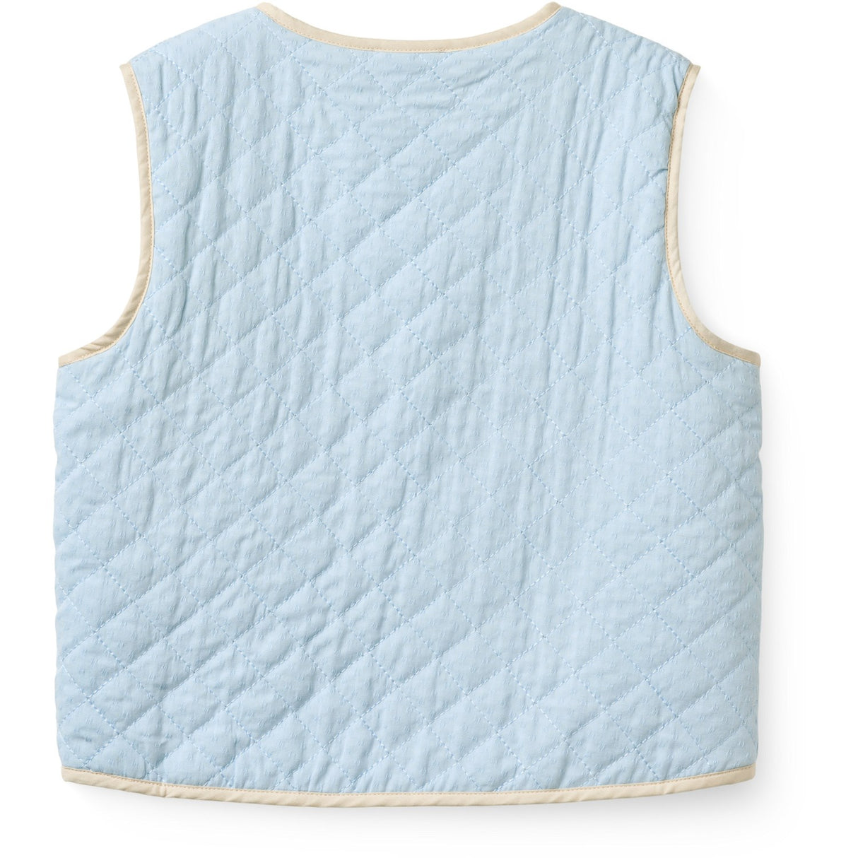 COPENHAGEN COLORS Lt. Blue Comb. Quilted Vest