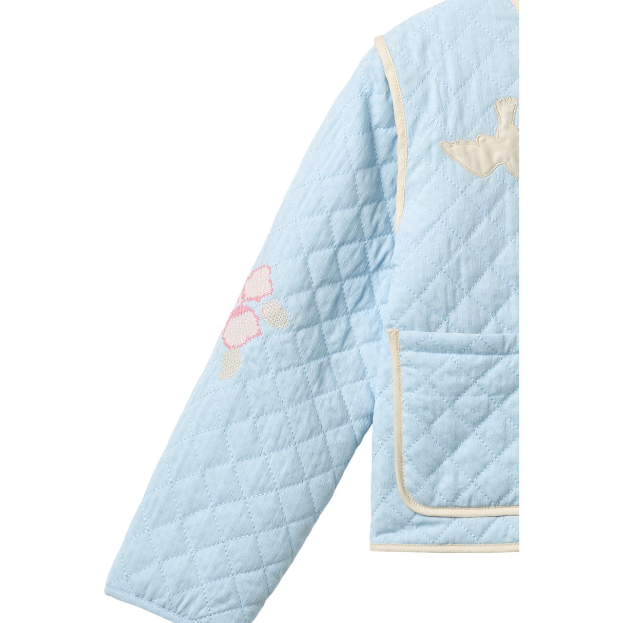 COPENHAGEN COLORS Lt. Blue Comb. Quilted Jacket