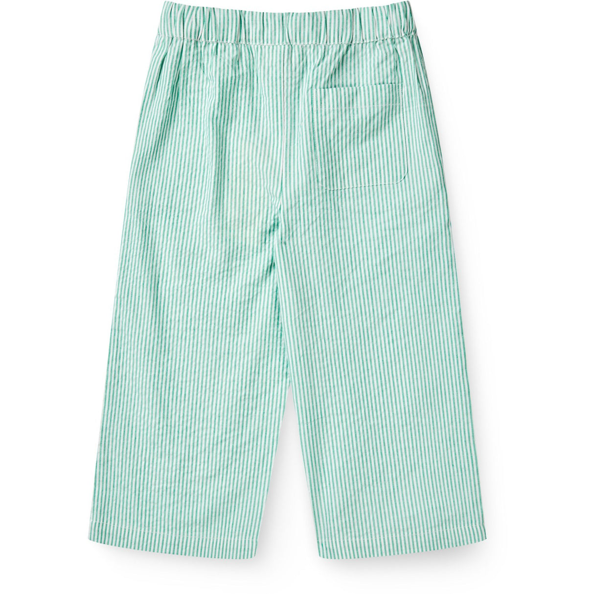 COPENHAGEN COLORS Sharp Green W Cream Stripe Seersucker Pajama Pants