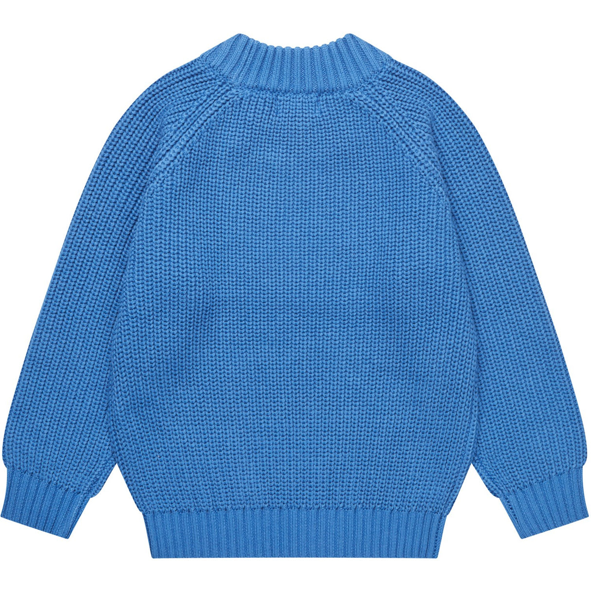 COPENHAGEN COLORS Sharp Blue Knitted Classic Rib Blouse