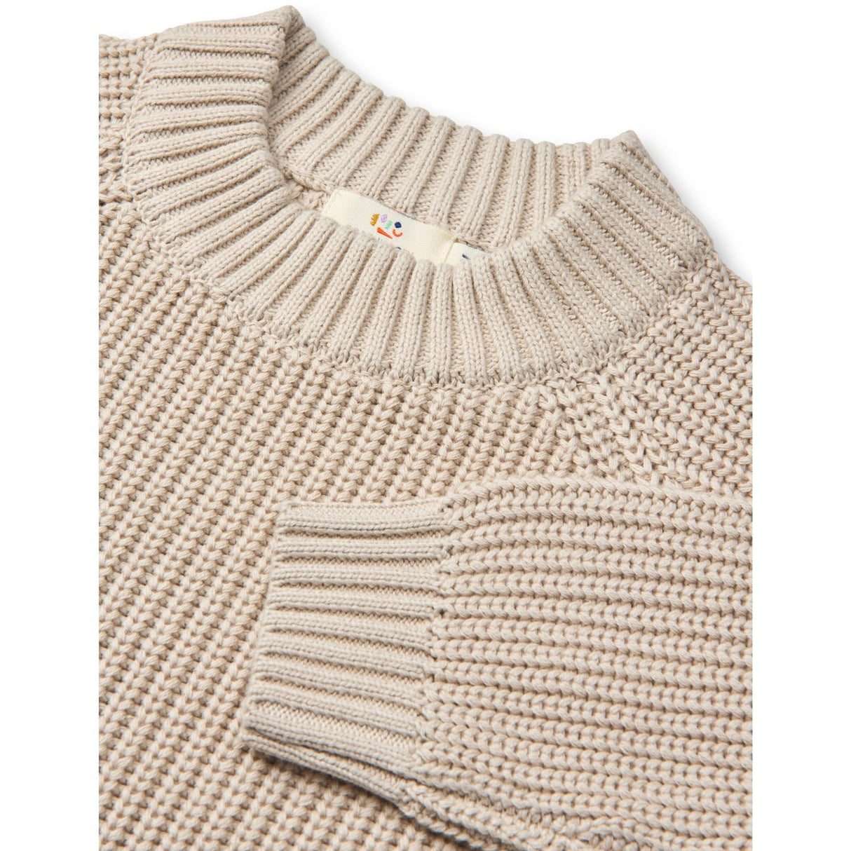 COPENHAGEN COLORS Sand Knitted Classic Rib Blouse