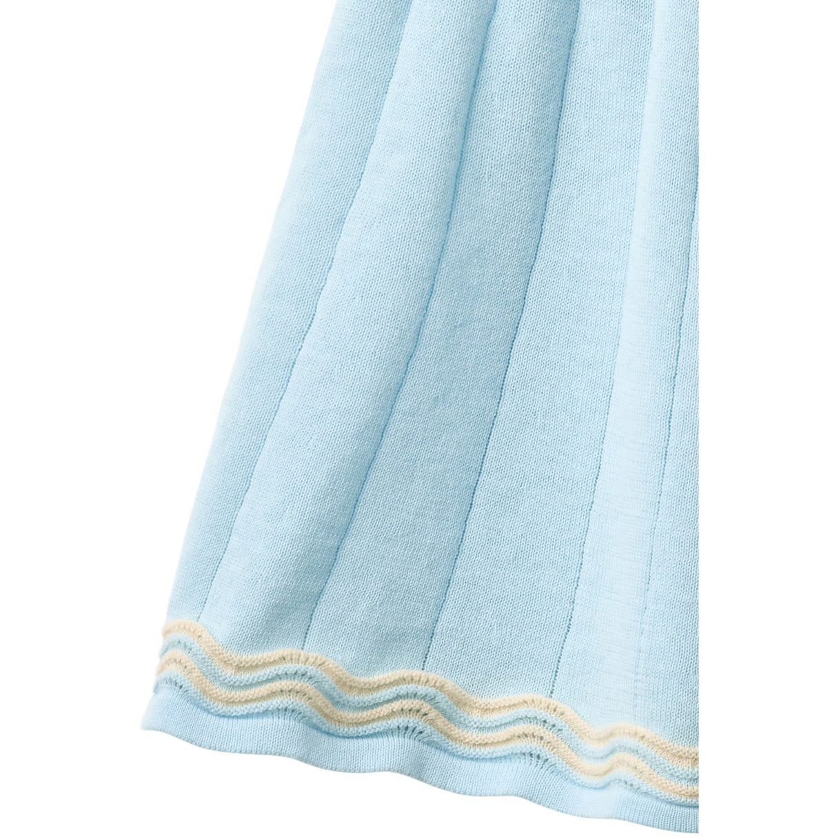 COPENHAGEN COLORS Ice Blue/Cream Comb. Knitted Tennis Skirt