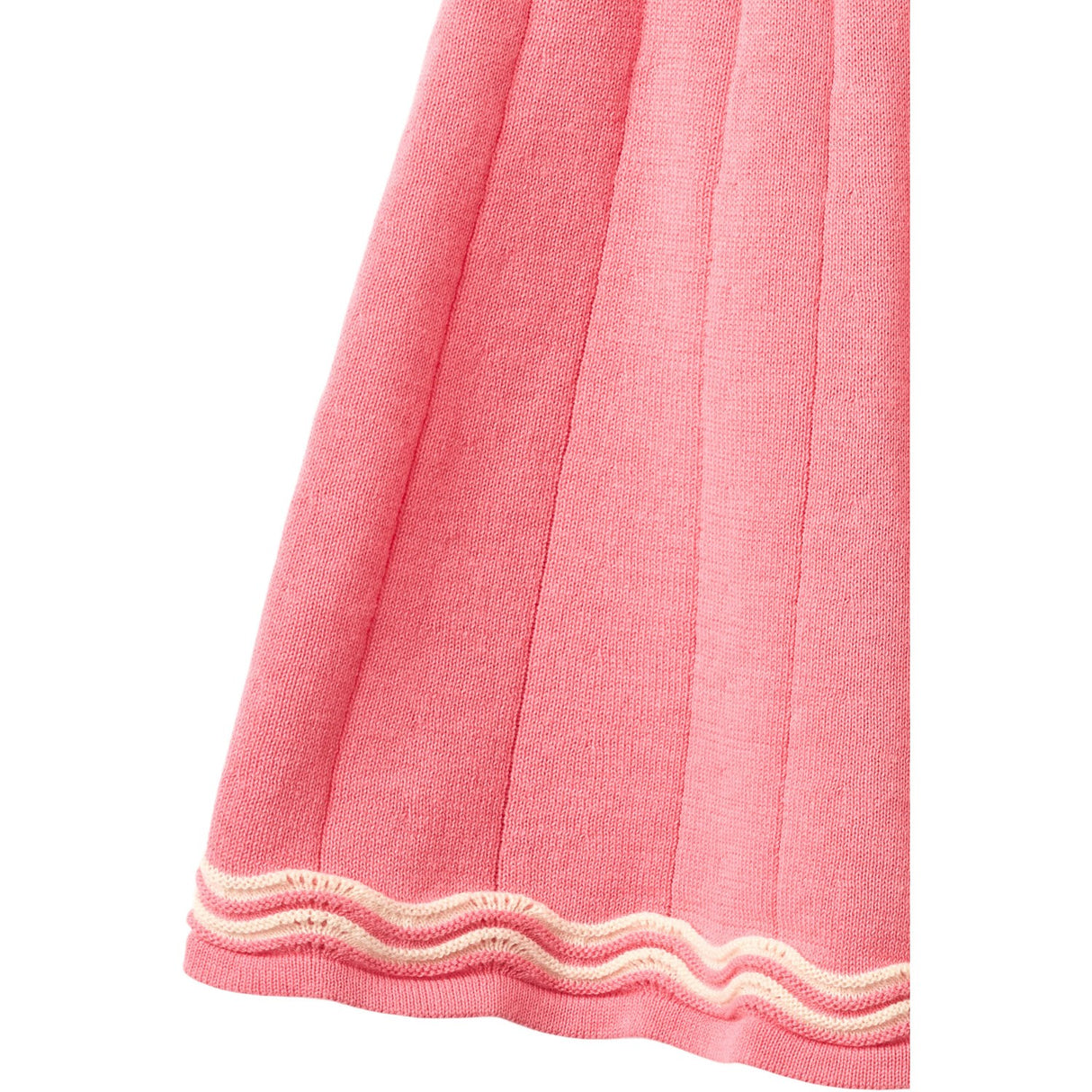 COPENHAGEN COLORS Pink/Cream Comb. Knitted Tennis Skirt