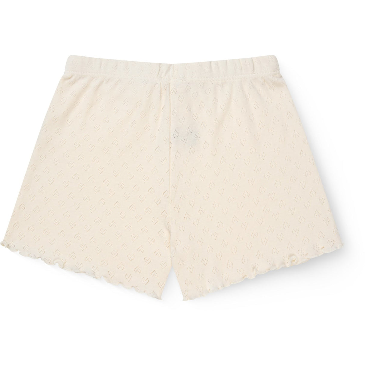 COPENHAGEN COLORS Cream Pointelle Heart Shorts