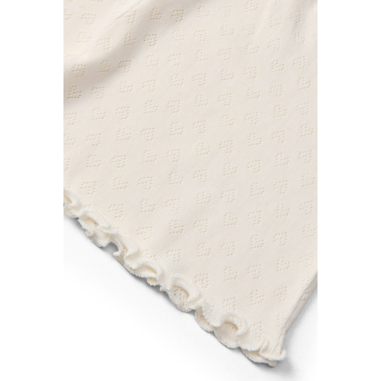 COPENHAGEN COLORS Cream Pointelle Heart Shorts