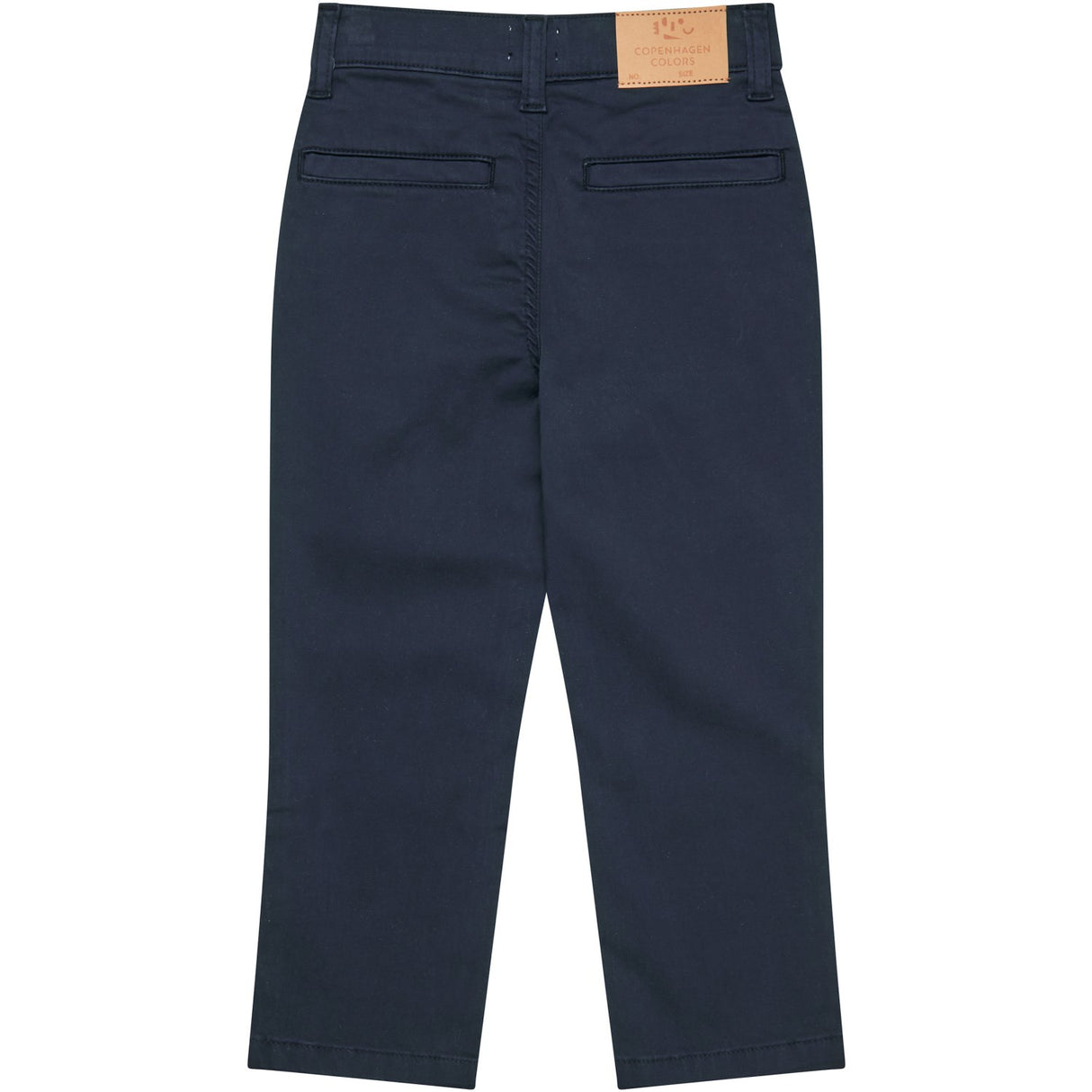 COPENHAGEN COLORS Navy Silky Twill Chinos Slim - With Stretch